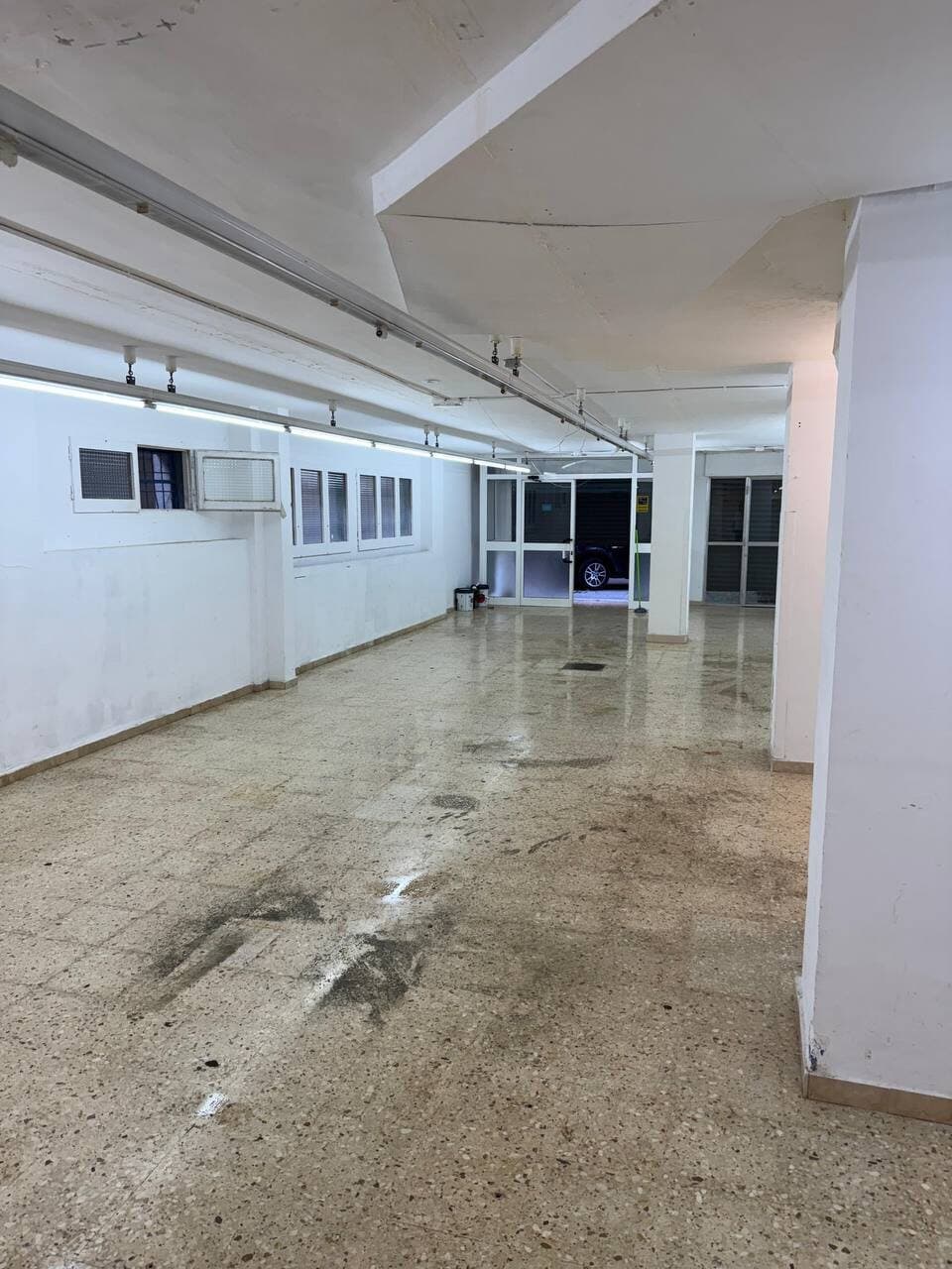 Expansion corridor with glass entrance