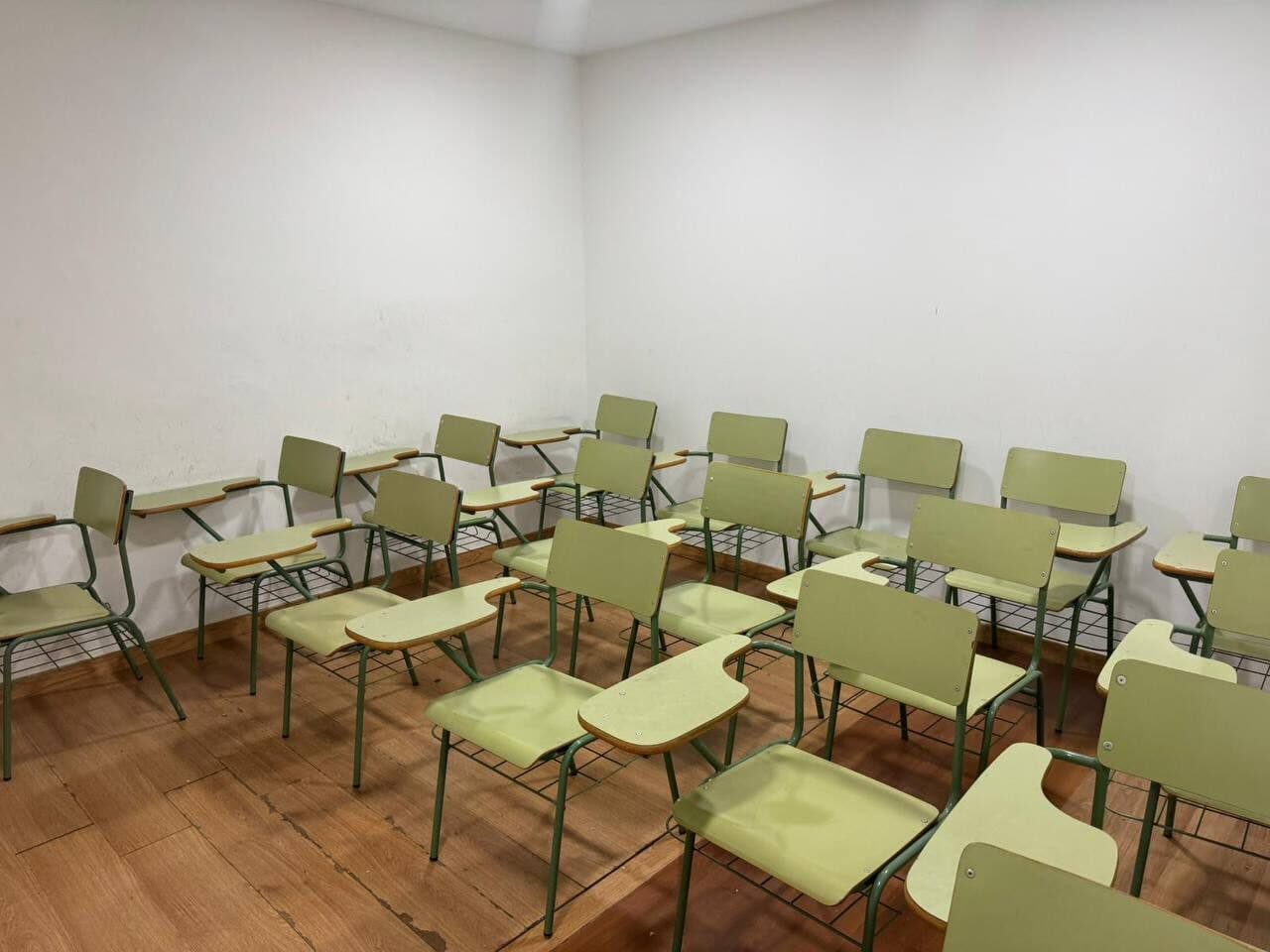 Student seating inside Almahiroun classroom